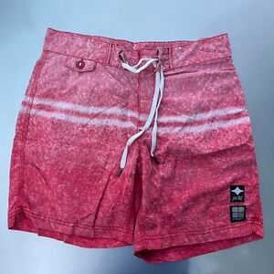 Insight surf boardshorts pink abstract design vtg surf style